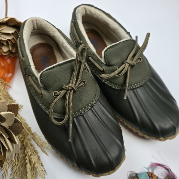 Jambu Womens Olive Rain Loafers Sz 7m - Picture 12 of 12